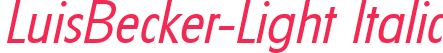 LuisBecker-Light Italic